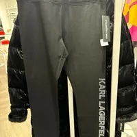 [S] KARL LAGERFELD LEGGINGS LOGO PRINT,BLACK, L4TF9225-BLK [FINAL SALE] (SKL1121)