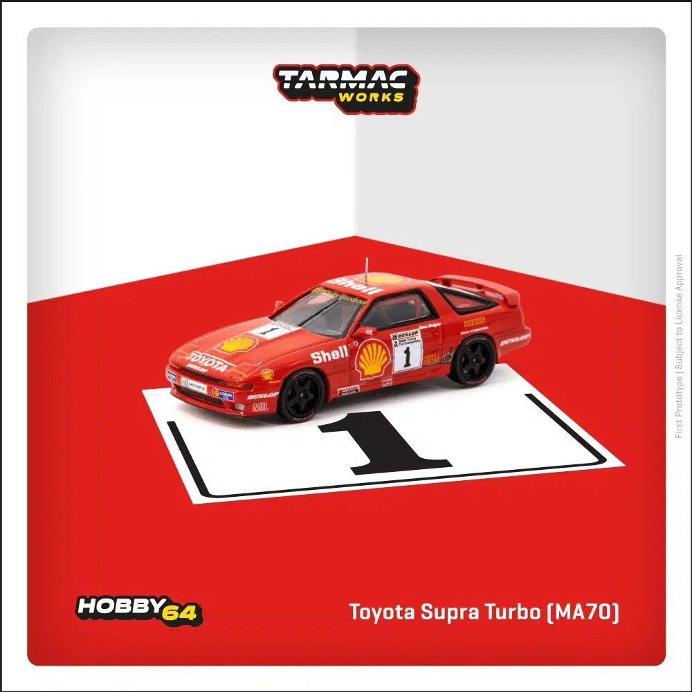 Tarmac Works 1/64 豐田 Toyota Supra Turbo (MA70) BTCC 1988 Chris Hodgetts