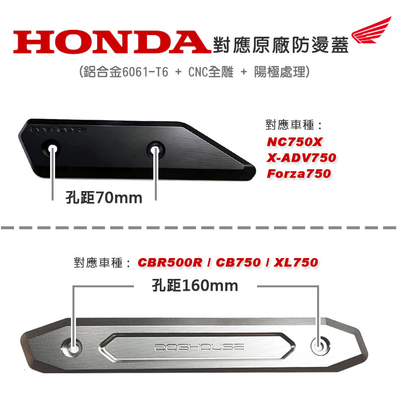 惡搞手工廠 本田車系鋁合金排氣管保護飾蓋