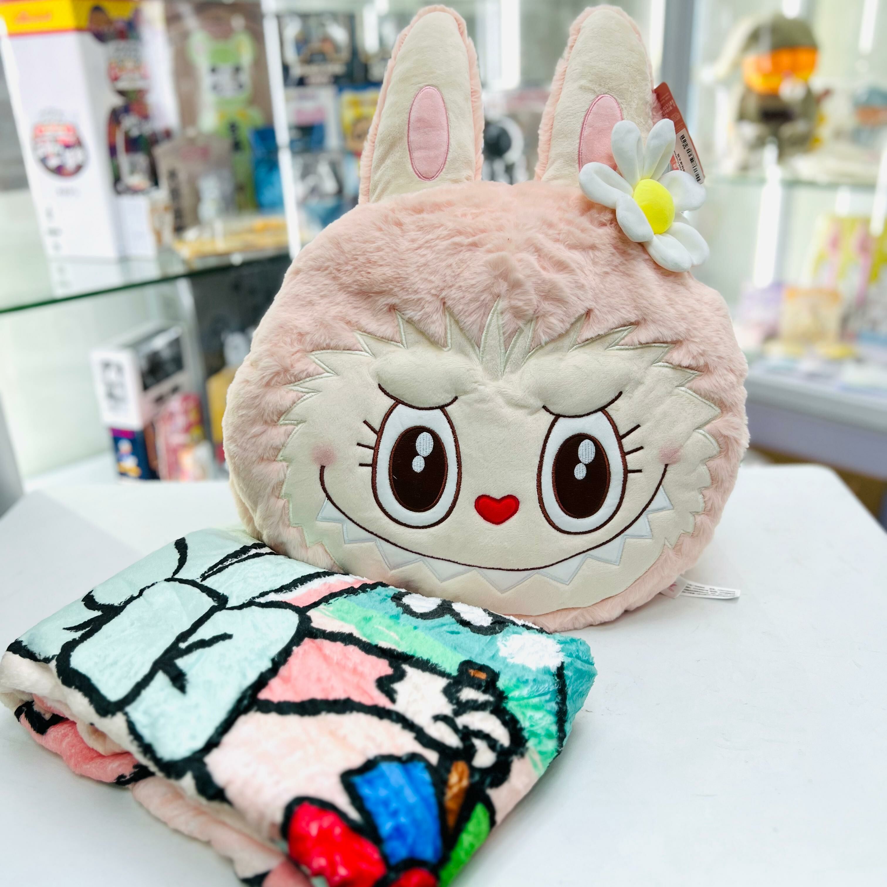 Mokoko Head Cushion & Blanket 抱枕連毛毯  (POPLAND Exclusive)