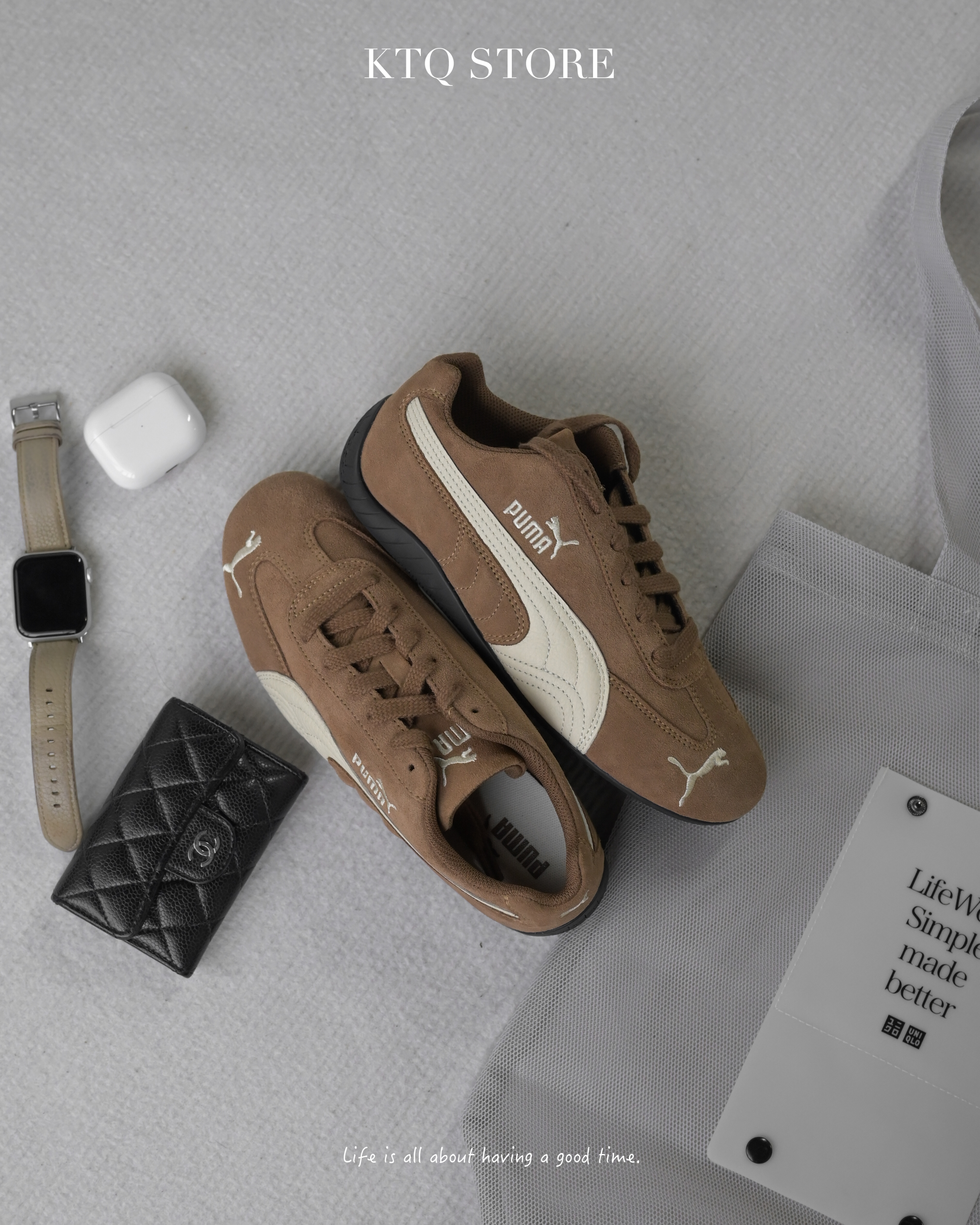 KTQ STORE ‧ PUMA Speedcat Archive 賽車鞋 棕色 398847-02