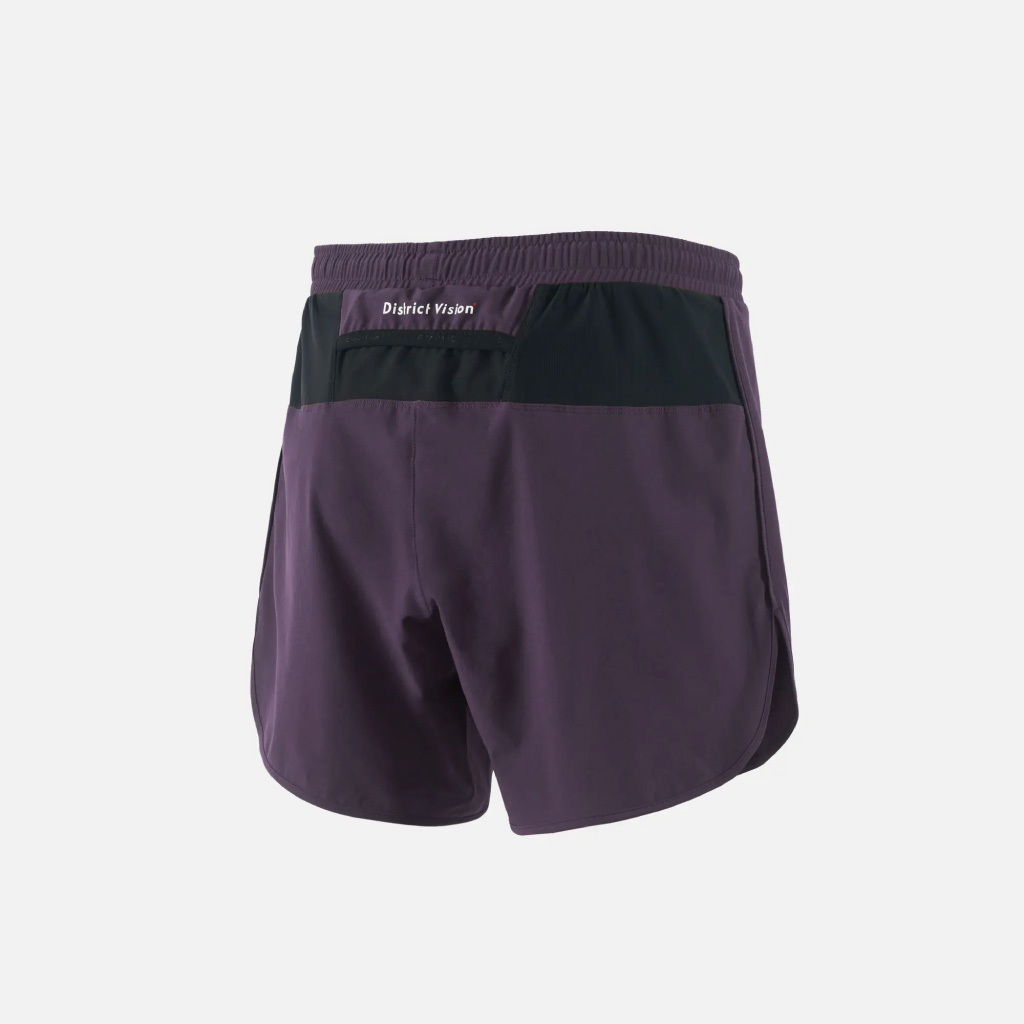 RUN｜District Vision 5in Training Shorts - Plum (M)