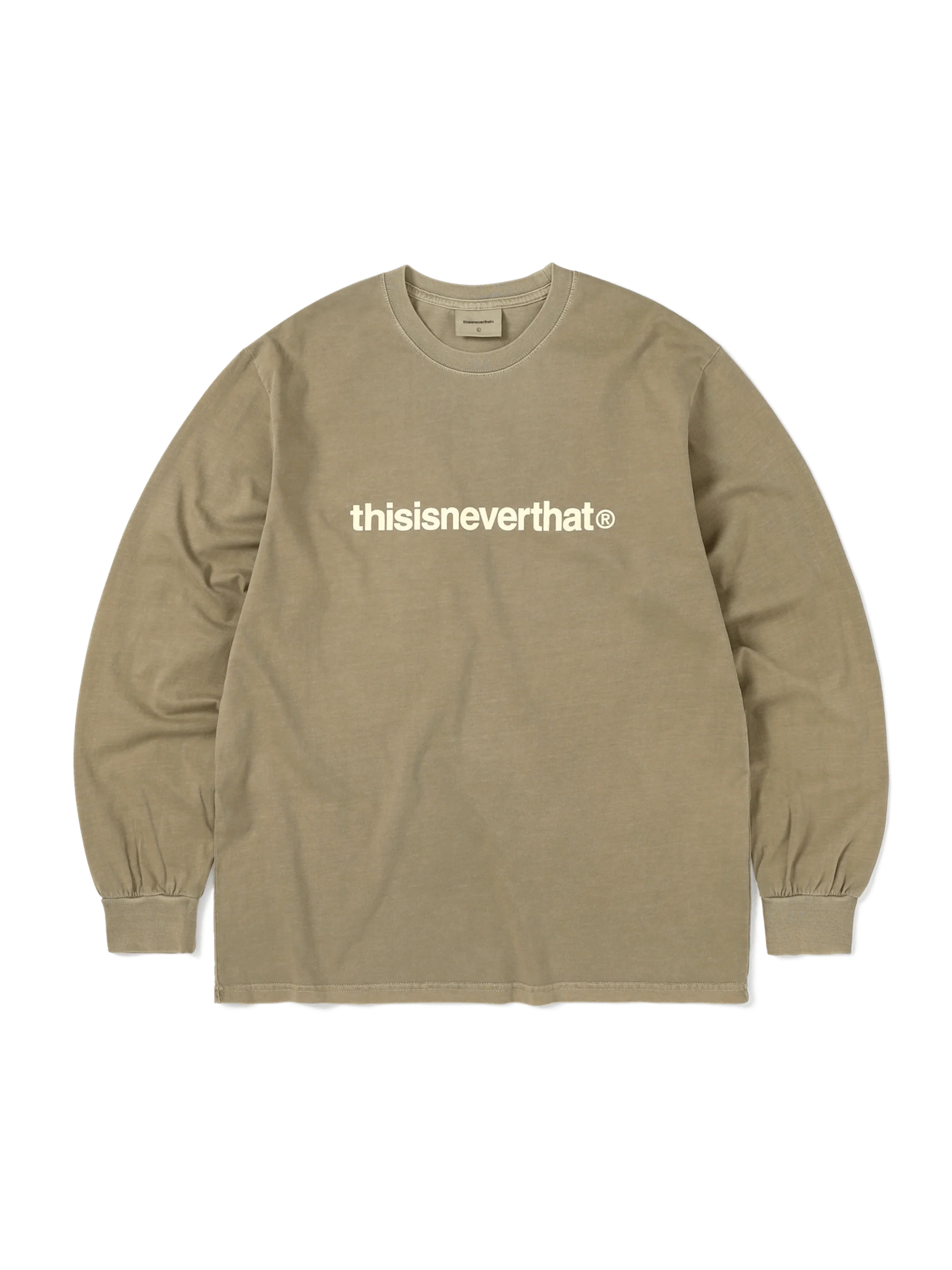 THISISNEVERTHAT T-LOGO L/S TEE TN243TTSLT02 COFFEE