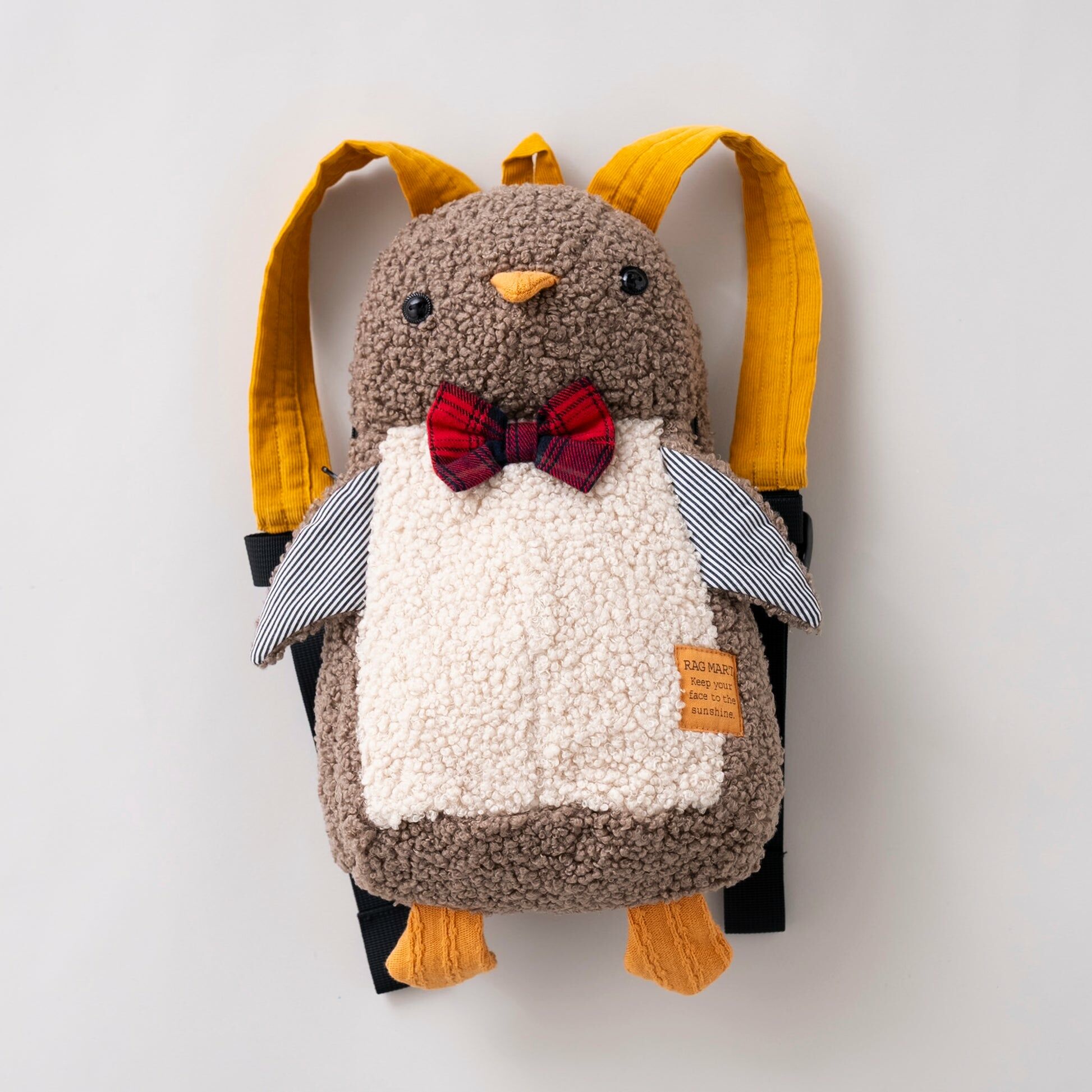 Rag-mart 啡色企鵝造型背包-S