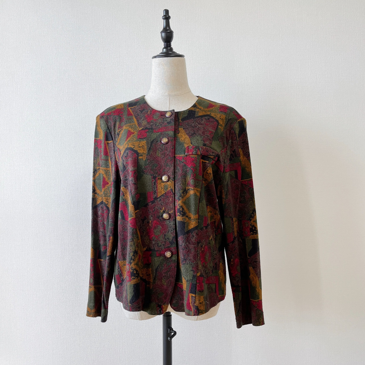 日本製墨綠色薄身羊毛上衣/外套