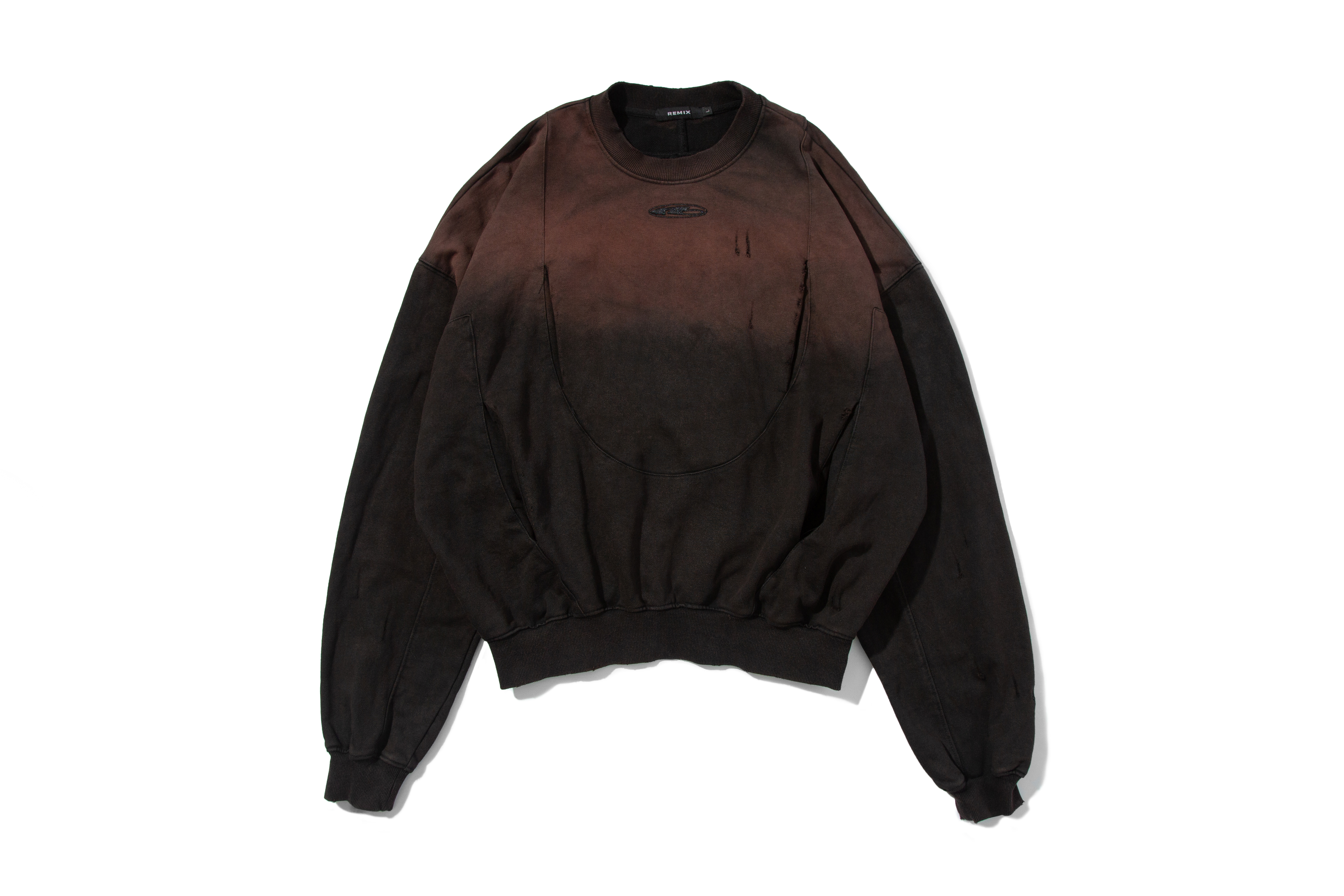 REMIX "Society Cockroach Washed Sweatshirt" (Coffee)