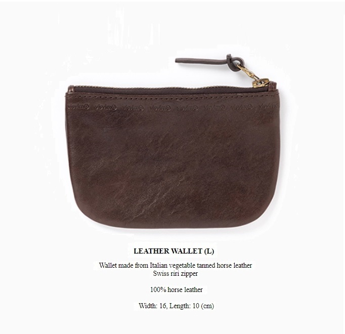 VISVIM LEATHER WALLET (L) HORSE *馬革 - DK.BROWN PRE ORDER ITEM (預訂中)