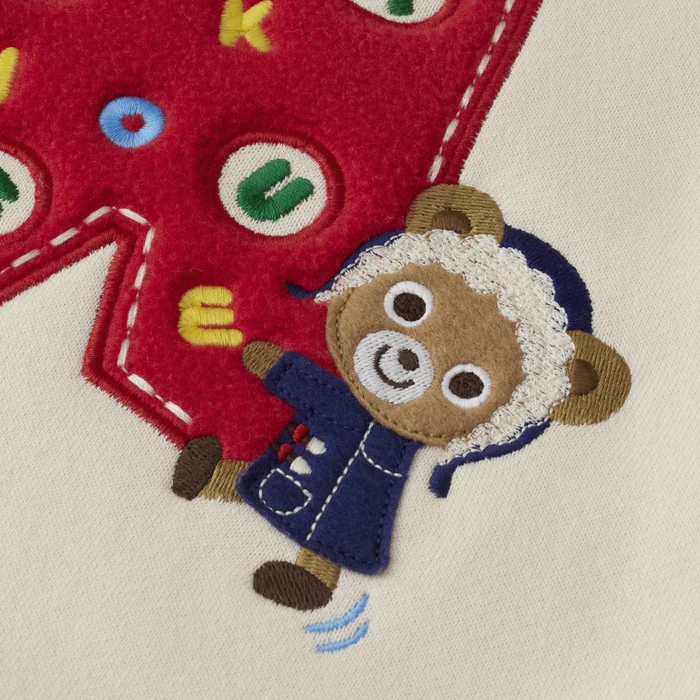 普奇熊內刷毛M LOGO衛衣-多色