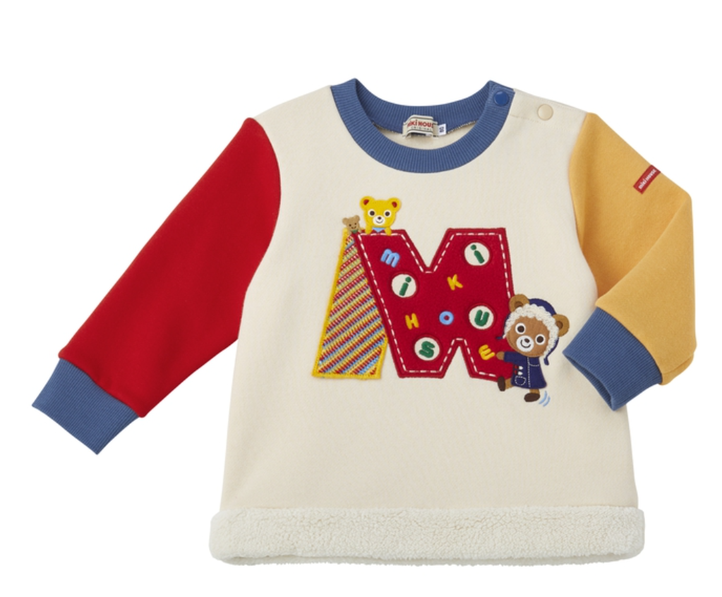 普奇熊內刷毛M LOGO衛衣-多色