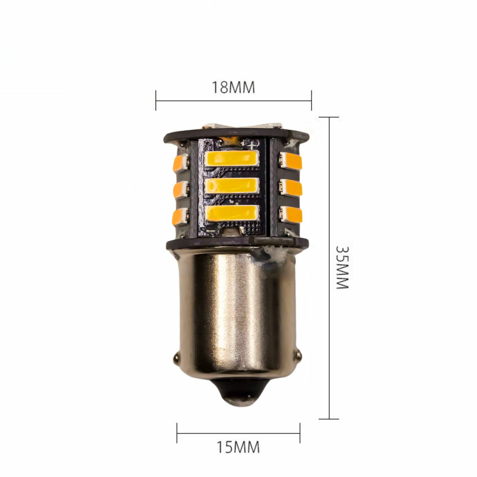 【PA LED】 1156 斜角 P21YW BAU15S 21晶 SMD LED 黃光 橘光 方向燈 角燈