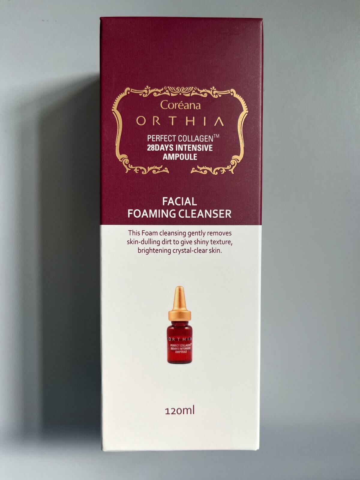 COREANA ORTHIA 完美膠原蛋白 28 天密集安瓿臉部泡沫潔面乳 120 毫升