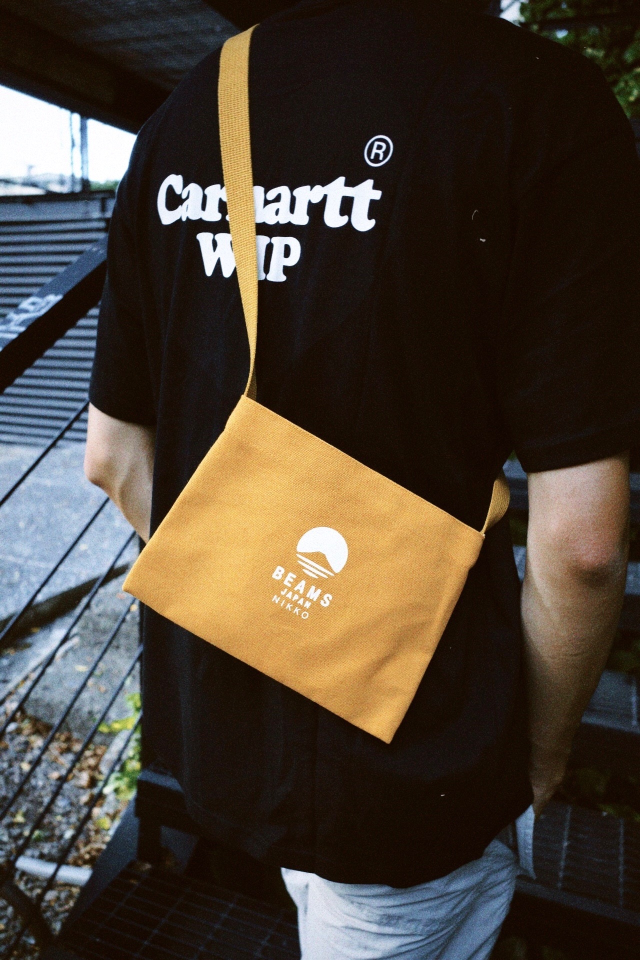 <快速出貨> Beams nikko 肩背包 橘黃