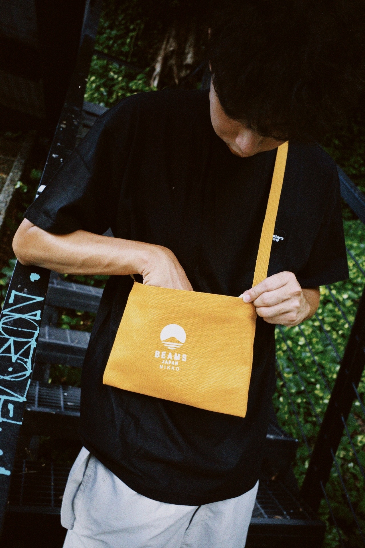 <快速出貨> Beams nikko 肩背包 橘黃