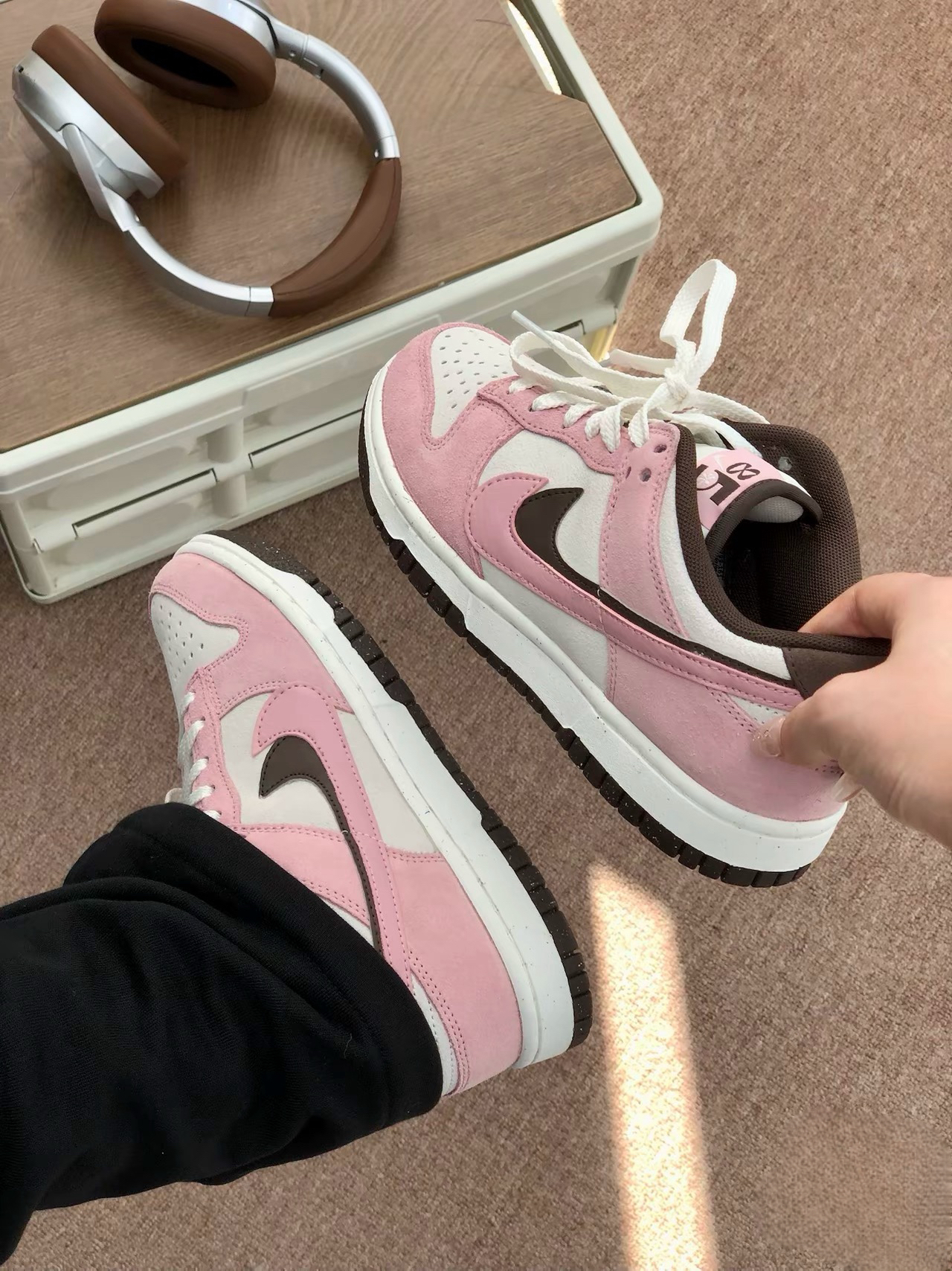 Nike Dunk Low 莓果千層 淺粉色 咖啡色 麂皮 雙勾 HV1799-161/預購