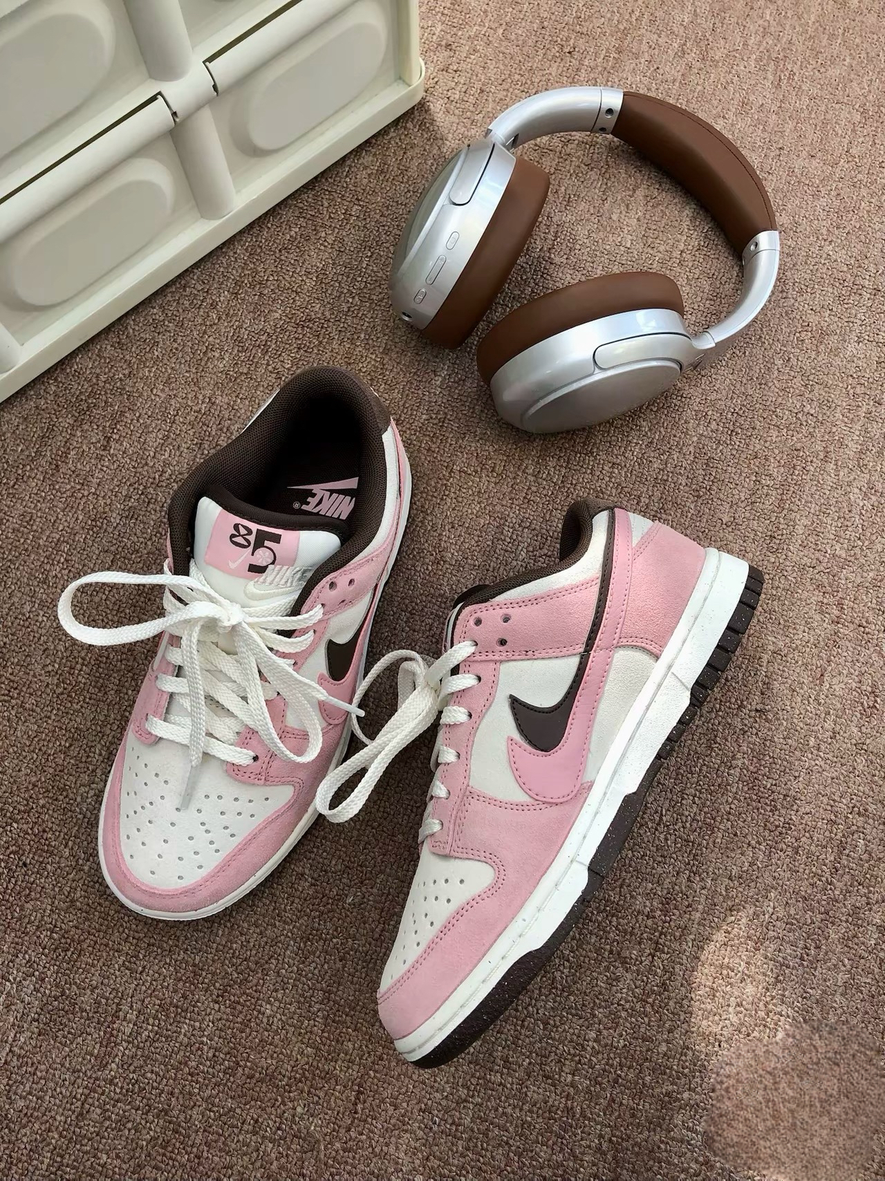 Nike Dunk Low 莓果千層 淺粉色 咖啡色 麂皮 雙勾 HV1799-161/預購