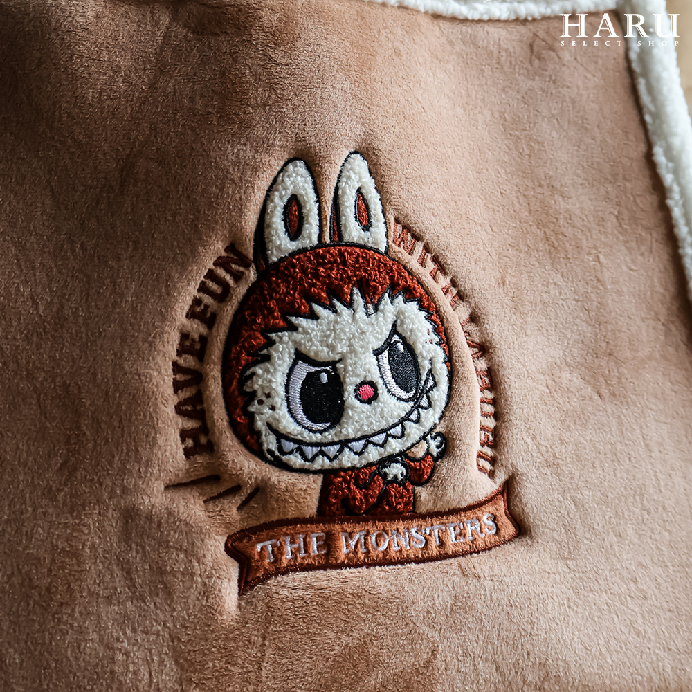 🎪樂園限定🎪 POP MART POPMART 泡泡瑪特 LABUBU 毛絨托特包 肩背包