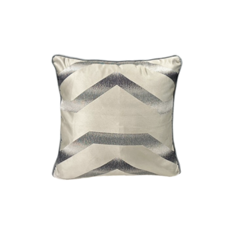 灰藍銀緞抱枕