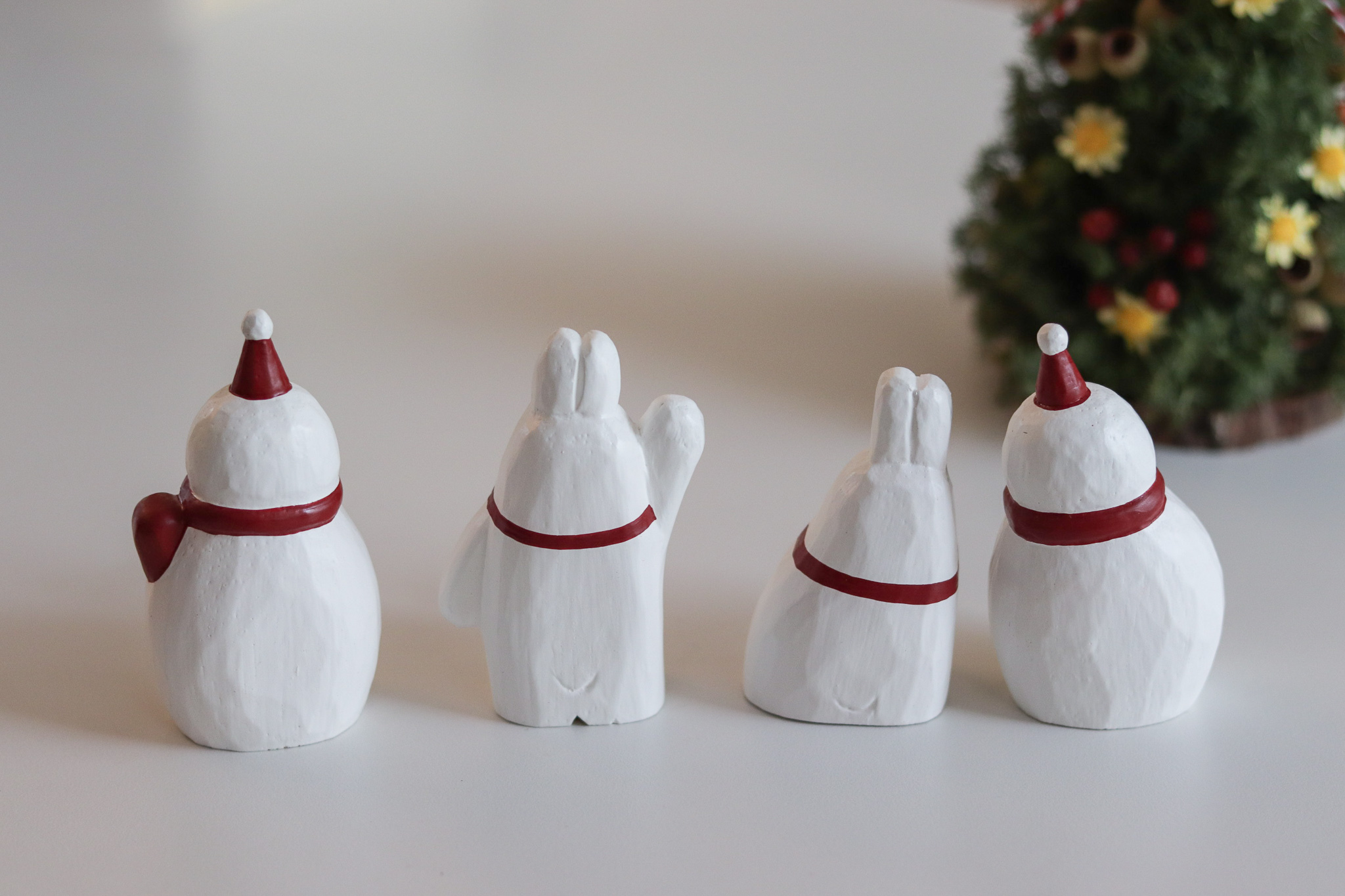 T-lab 聖誕限定 雪人 兔子 相親相愛系列 擺飾(單隻販售)