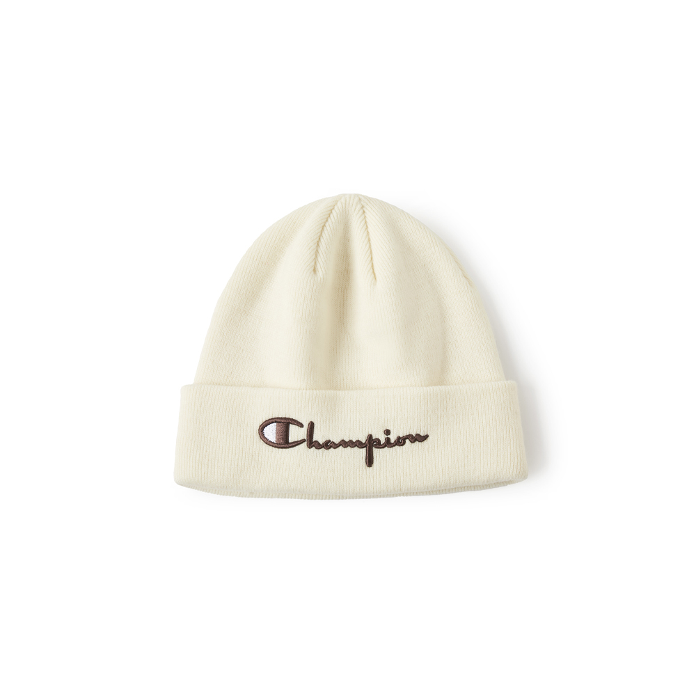 中性- C-LIFE  LOGO尖頂針織帽-淺米色（U4CACCU27D3）