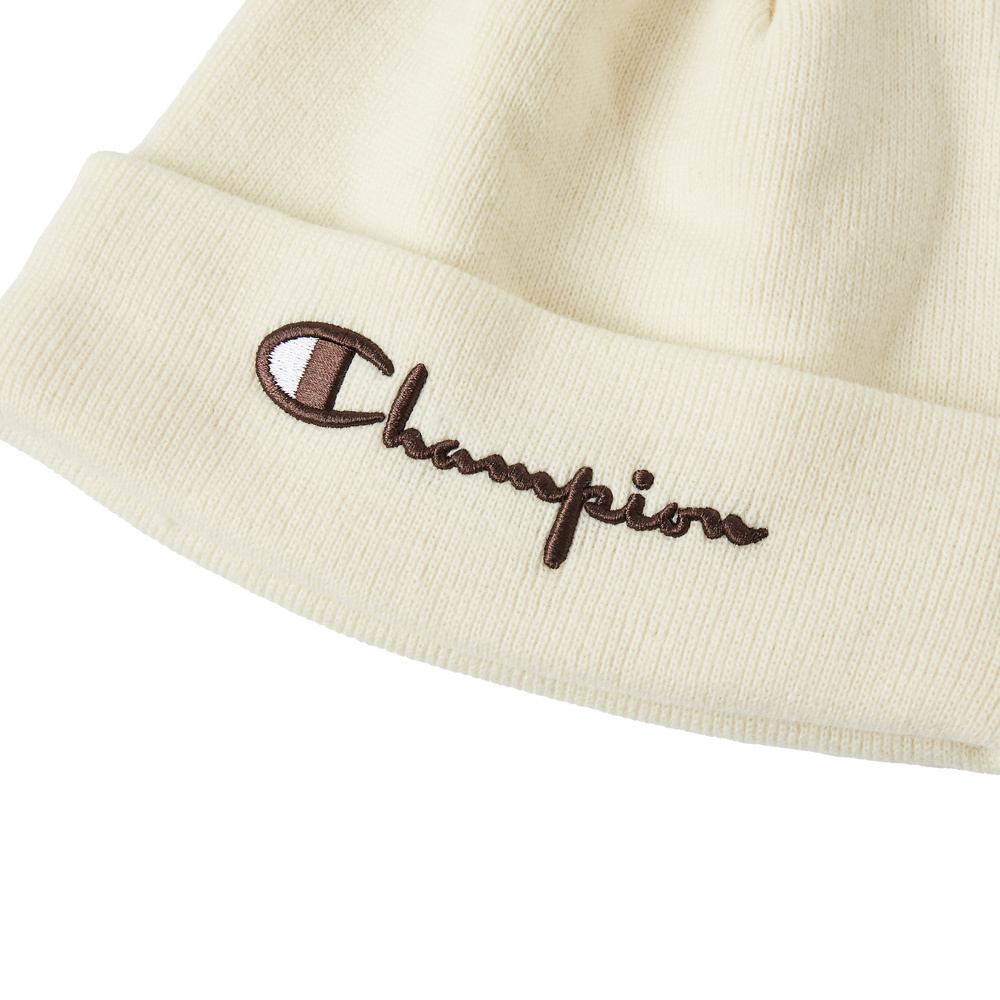 中性- C-LIFE  LOGO尖頂針織帽-淺米色（U4CACCU27D3）