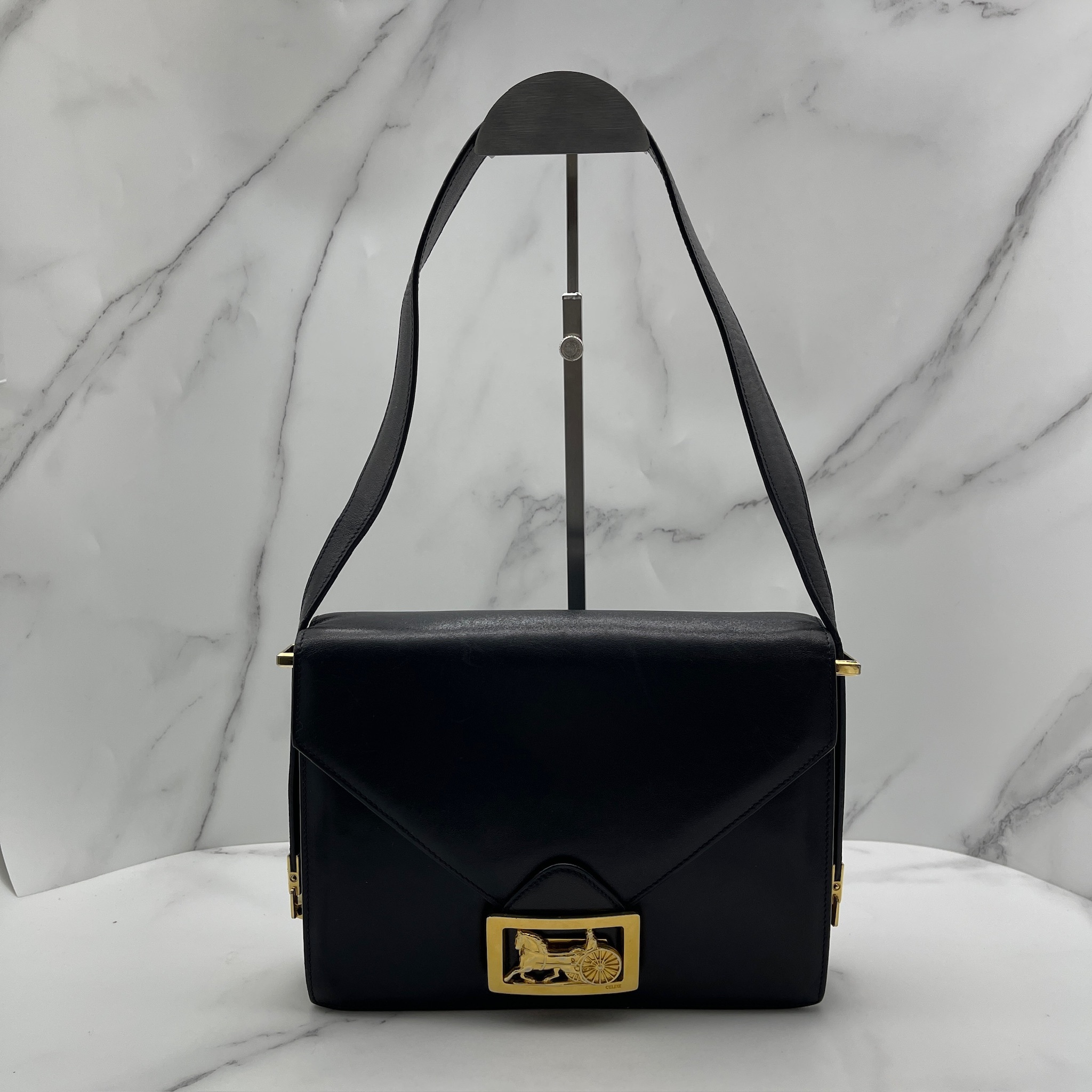 Celine vintage horse carriage shoulder bag