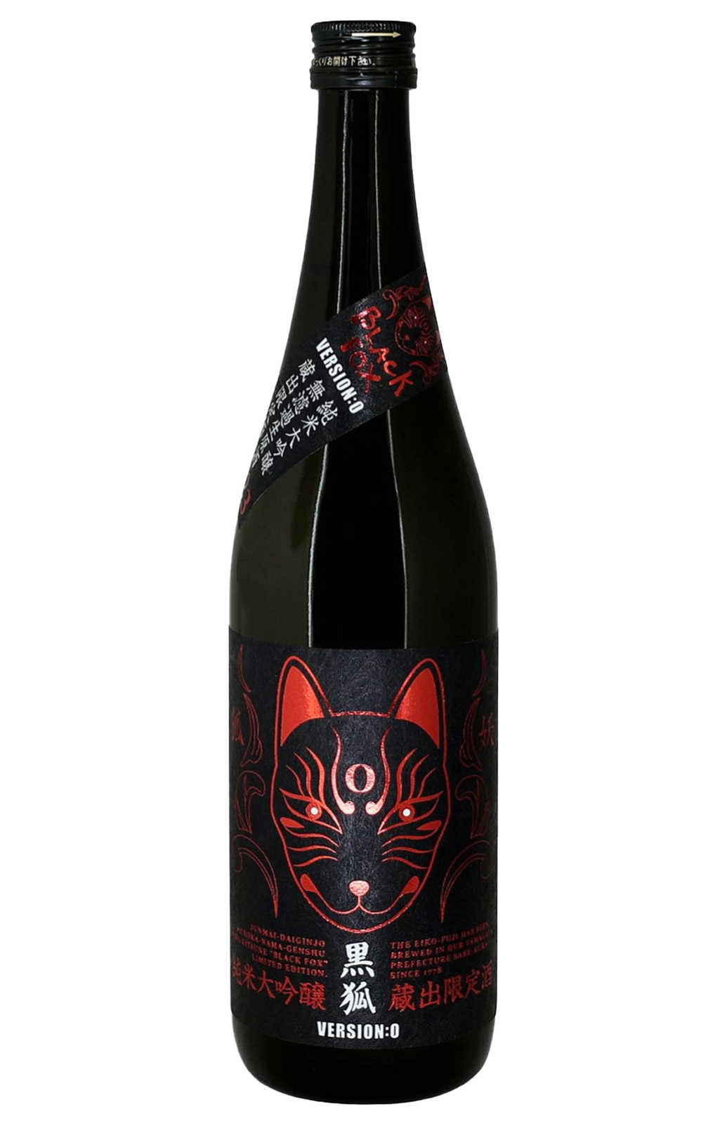 榮光富士黑孤純米大吟釀無濾過生原酒1.8L