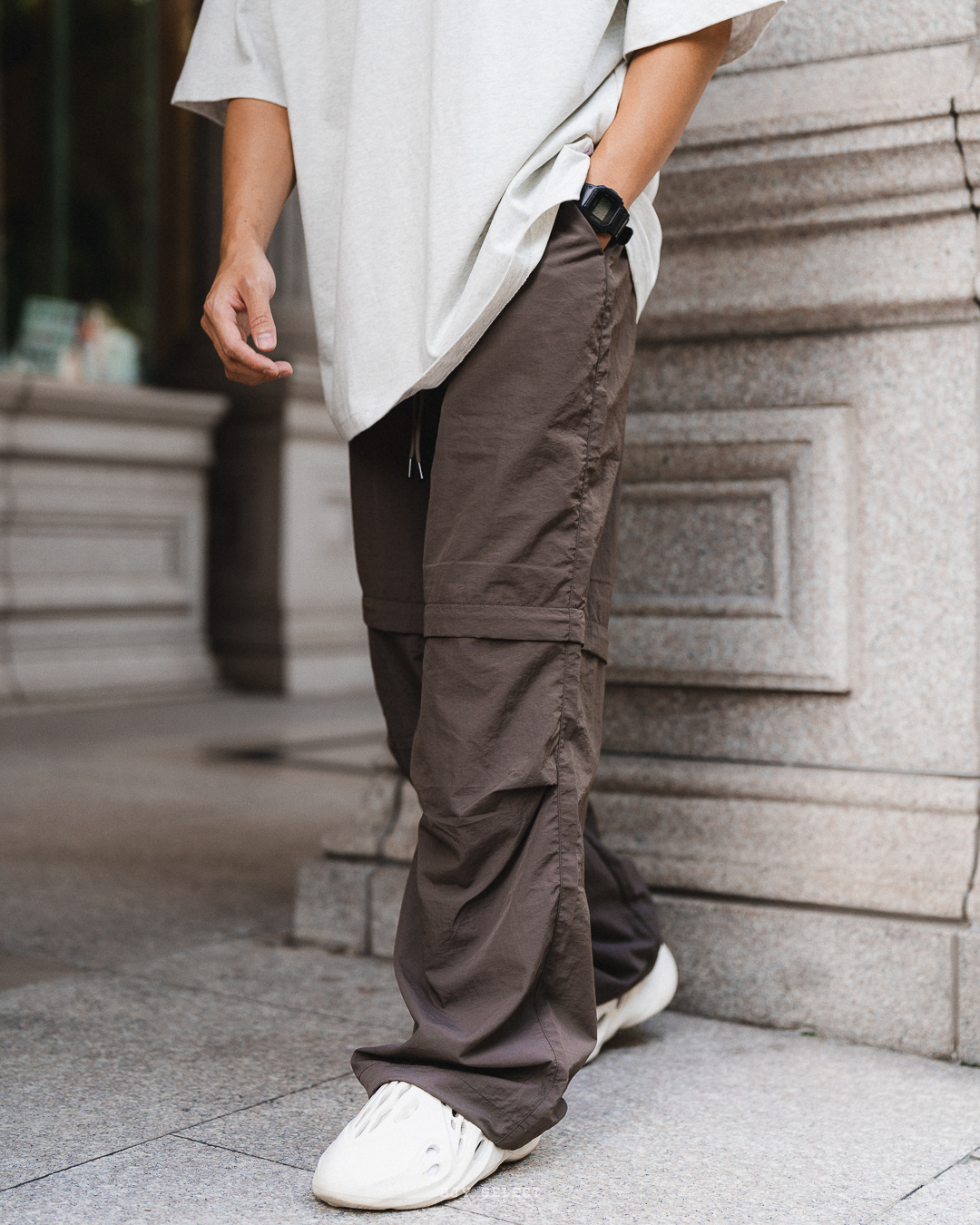 #預購 Tailor collection 可拆式 防風直筒褲 兩色