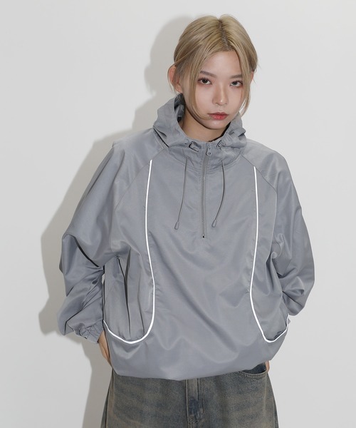 MSG / 半拉鏈防風外套