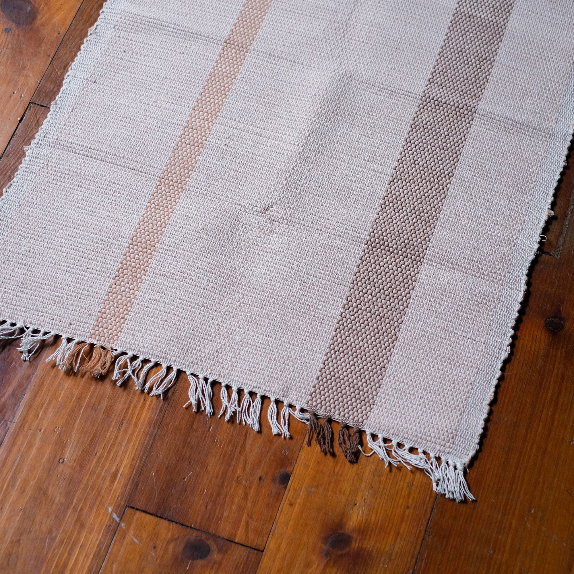 天然染手織布｜小地墊 - 月光｜ 柬埔寨