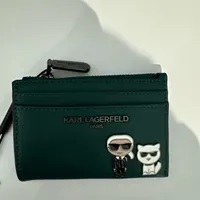 [S] KARL LAGERFELD LH4ZU8DE KARL & CHOUPETTE CARD HOLDER,VERIDIAN, 196788432048 (SKL1137)