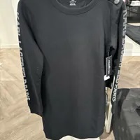 [S] KARL LAGERFELD LOGO PRINTED SLEEVE,BLACK, L4WDQ069-BLK (SKL1138)