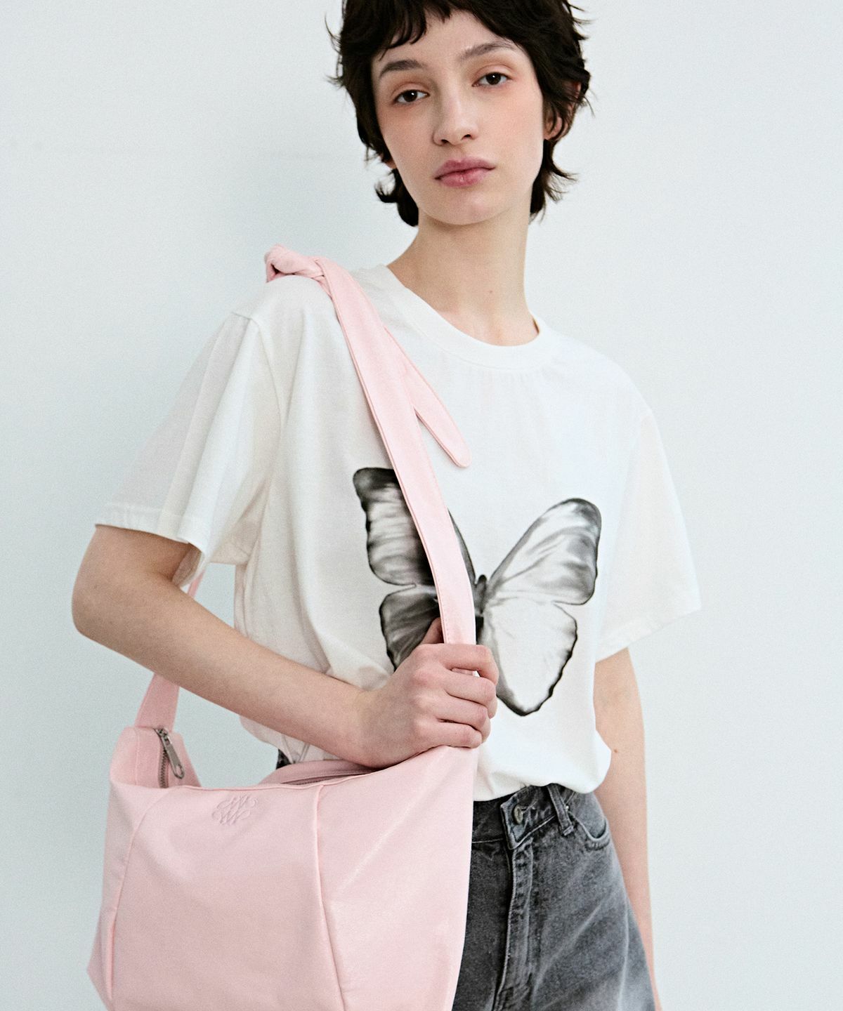 ★NICK&NICOLE★NICOLE SQUARE SHOULDER BAG★ショルダー バッグ NICK&NICOLE SQUARE SHOULDER BAG ( 2 Colours )