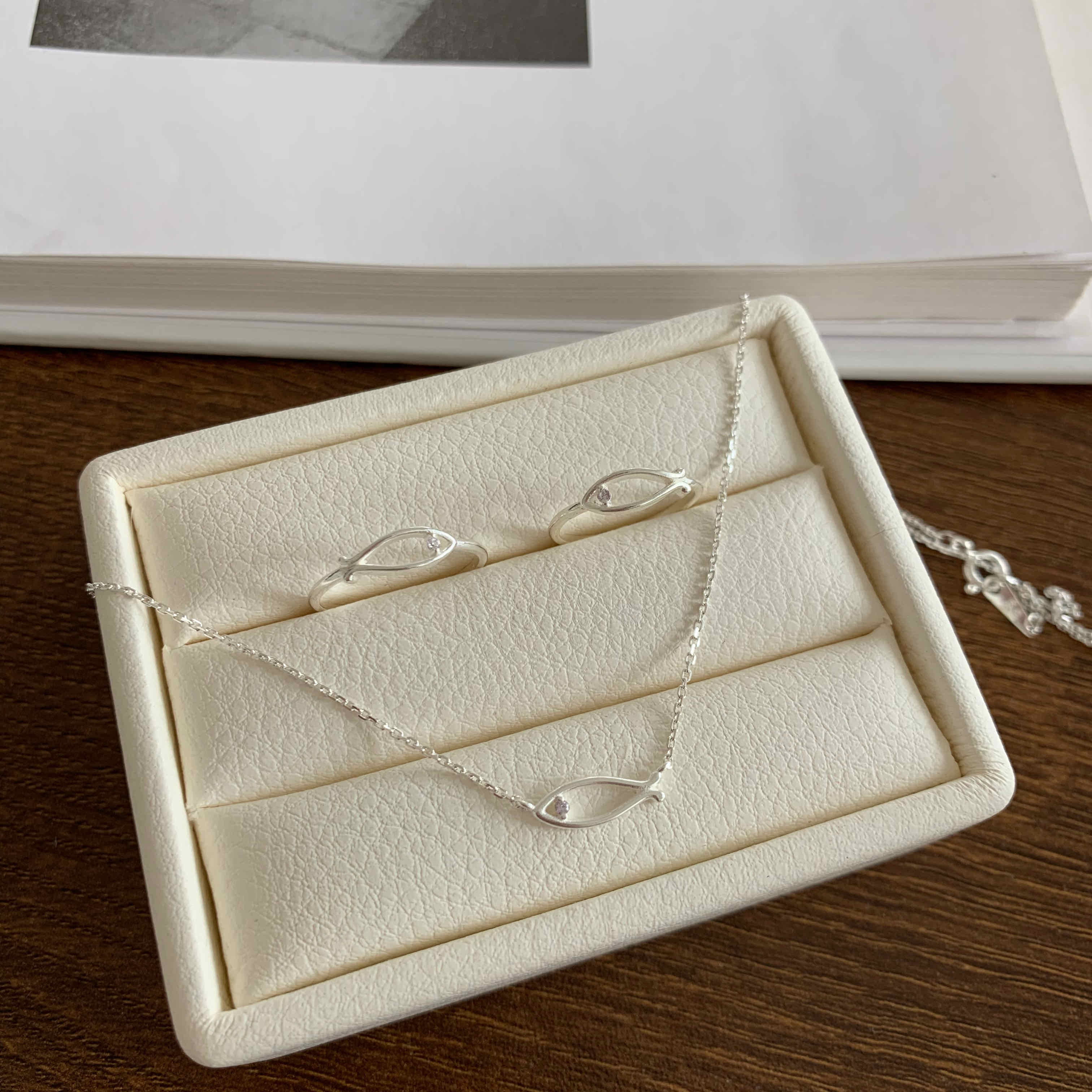 🇰🇷925 silver 小小魚兒項鍊／戒指