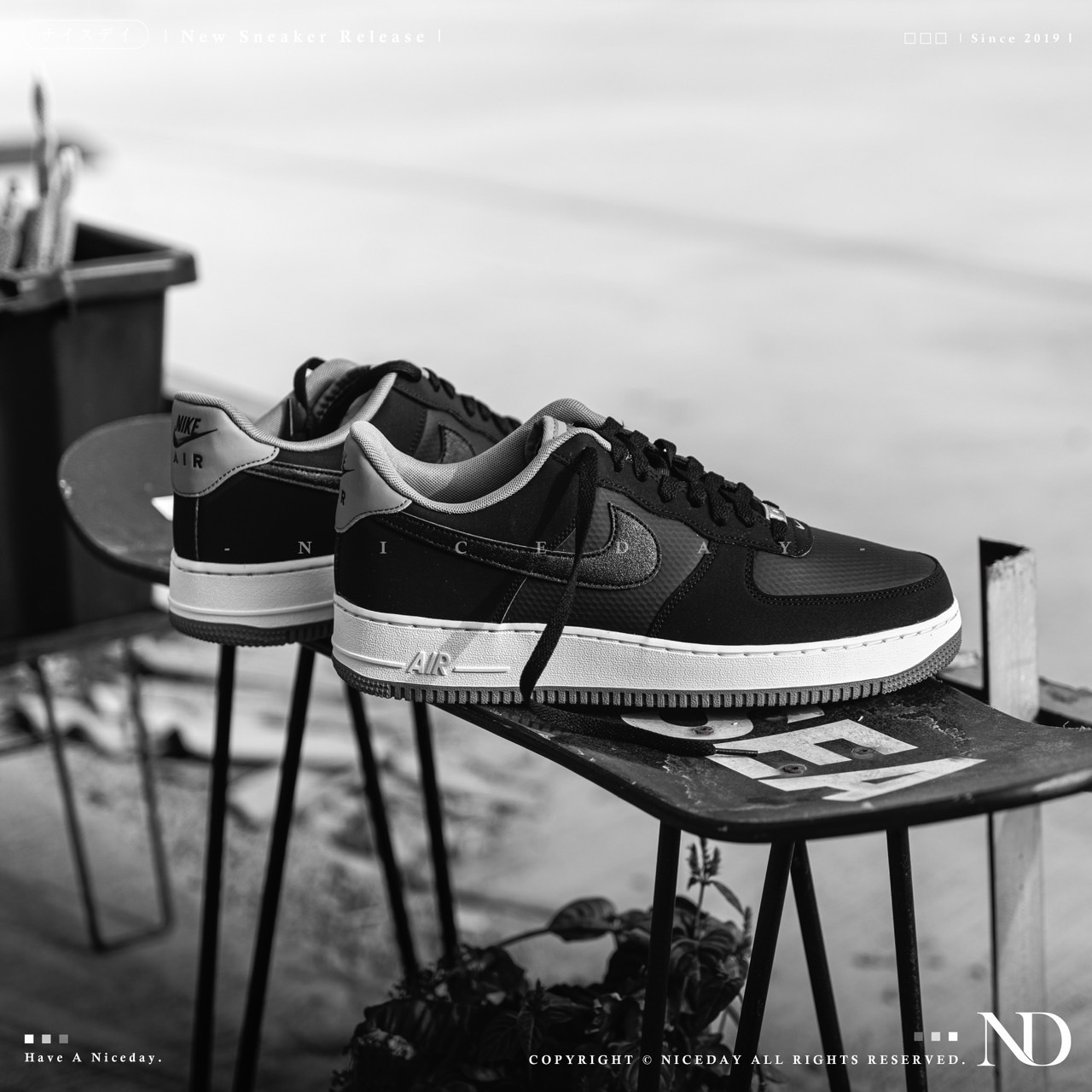 NICEDAY 現貨 Nike Air Force 1 '07 LV8 黑 男款 FZ5225-001