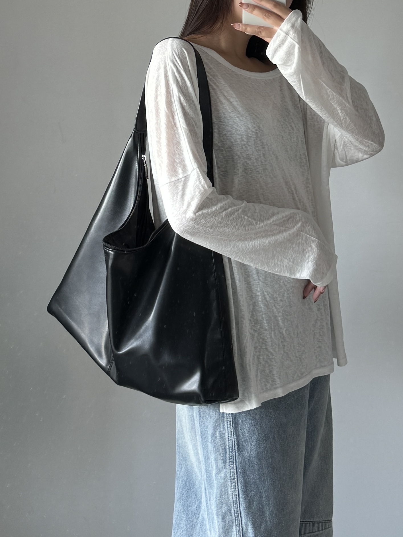 🐈‍⬛高質感單肩皮革大包