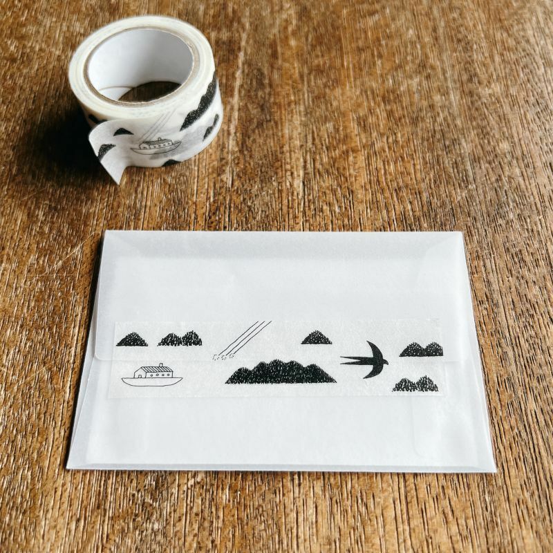 shunshun×水縞｜情景-瀬戸内海｜和紙膠帶 / 水縞 / 日本