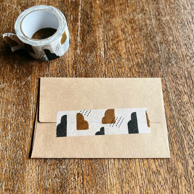 蓬鬆雲朵 和紙膠帶 / 水縞 / 日本