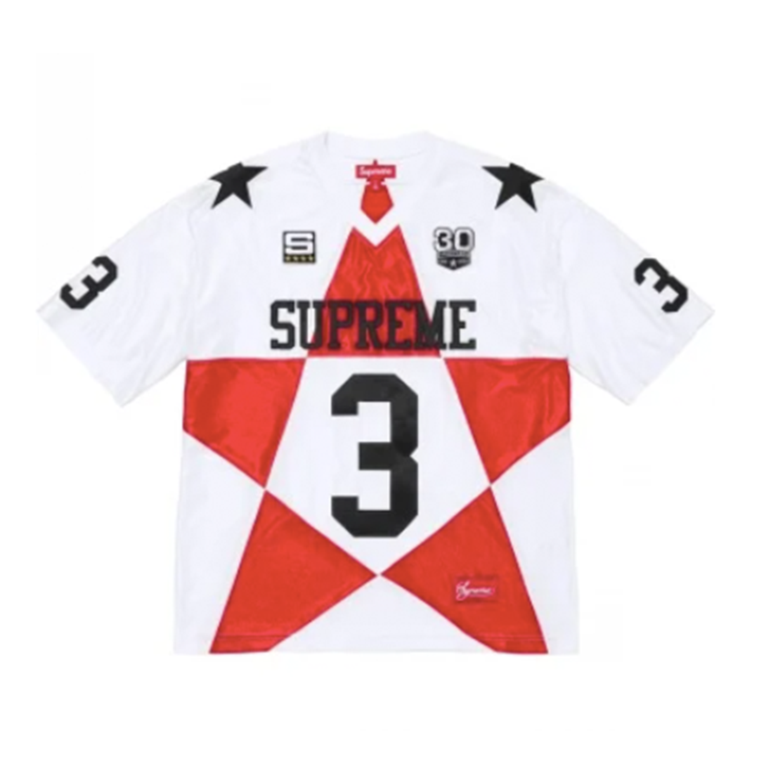 Supreme Star Football Jersey Black Medium Brand New