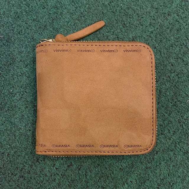 RE-STOCK LAST PCS: VISVIM SUEDE BI-FOLD WALLET *LAMB LEATHER - LT.BROWN IN STOCK NOW (現貨發售中)