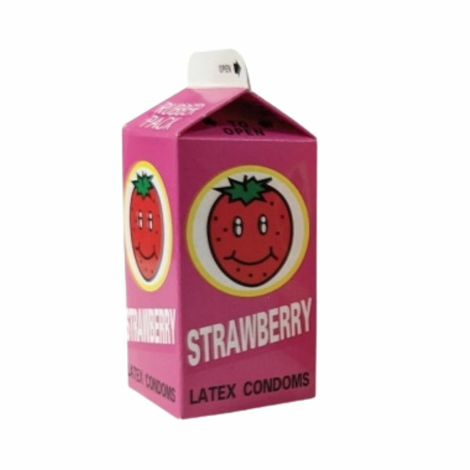 日本中西 草莓味安全套（3片裝）