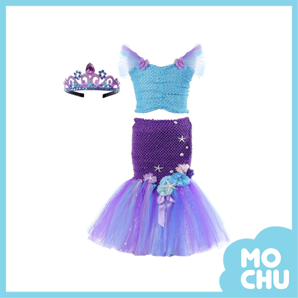 (#L現貨)紫色魚尾美人魚