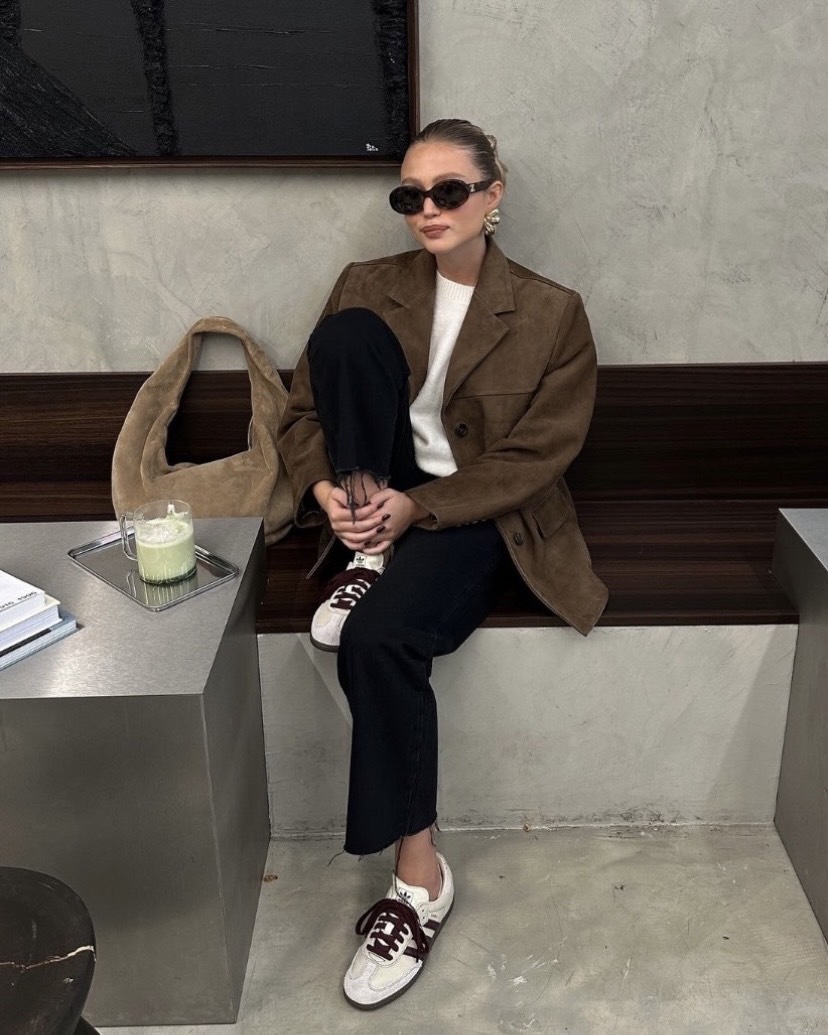 Adidas originals SAMBA OG 舒適百搭 防滑耐磨 低幫 板鞋 男女同款 米褐色 IG1987