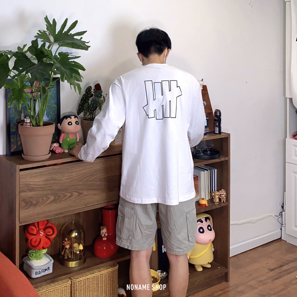 UNDEFEATED FW24 經典 簍空 印花 LOGO 圓領 長袖 兩色 (男款)