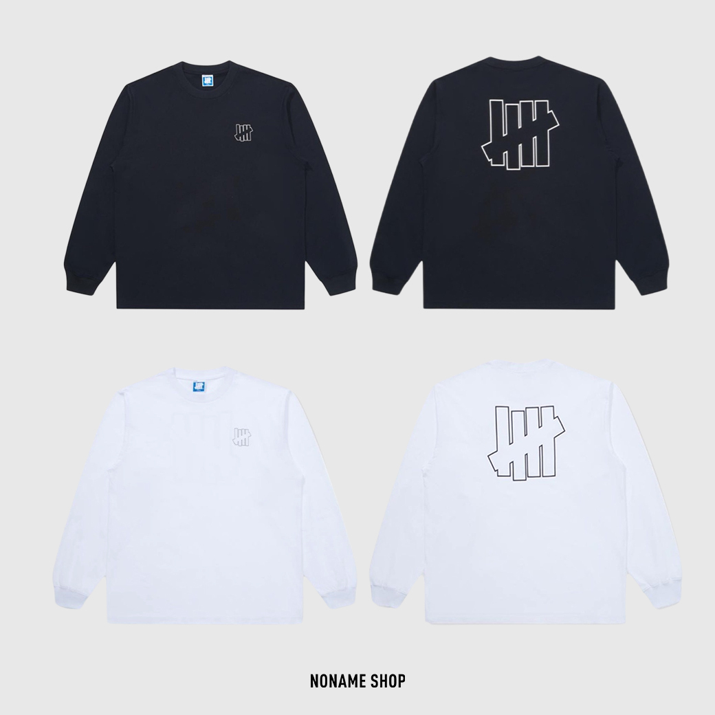 UNDEFEATED FW24 經典 簍空 印花 LOGO 圓領 長袖 兩色 (男款)