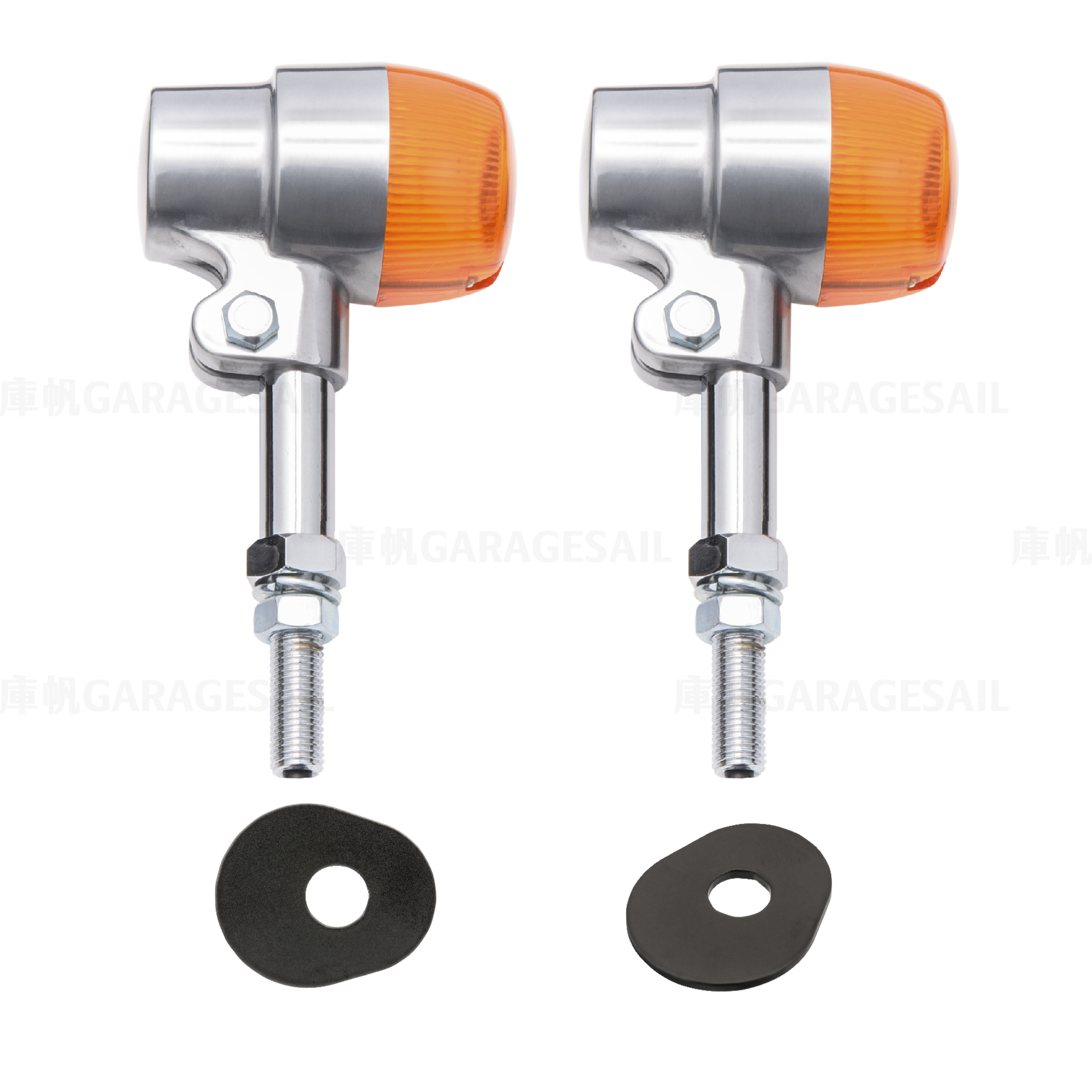 本田 CB350專用 LED 後方向燈 大杯形 - 銀