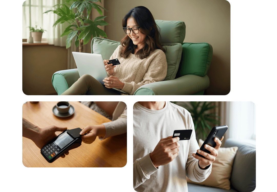 SHOPLINE Payments 提供安心、快速的付款方式，包含線上信用卡、ATM 轉帳及行動支付等