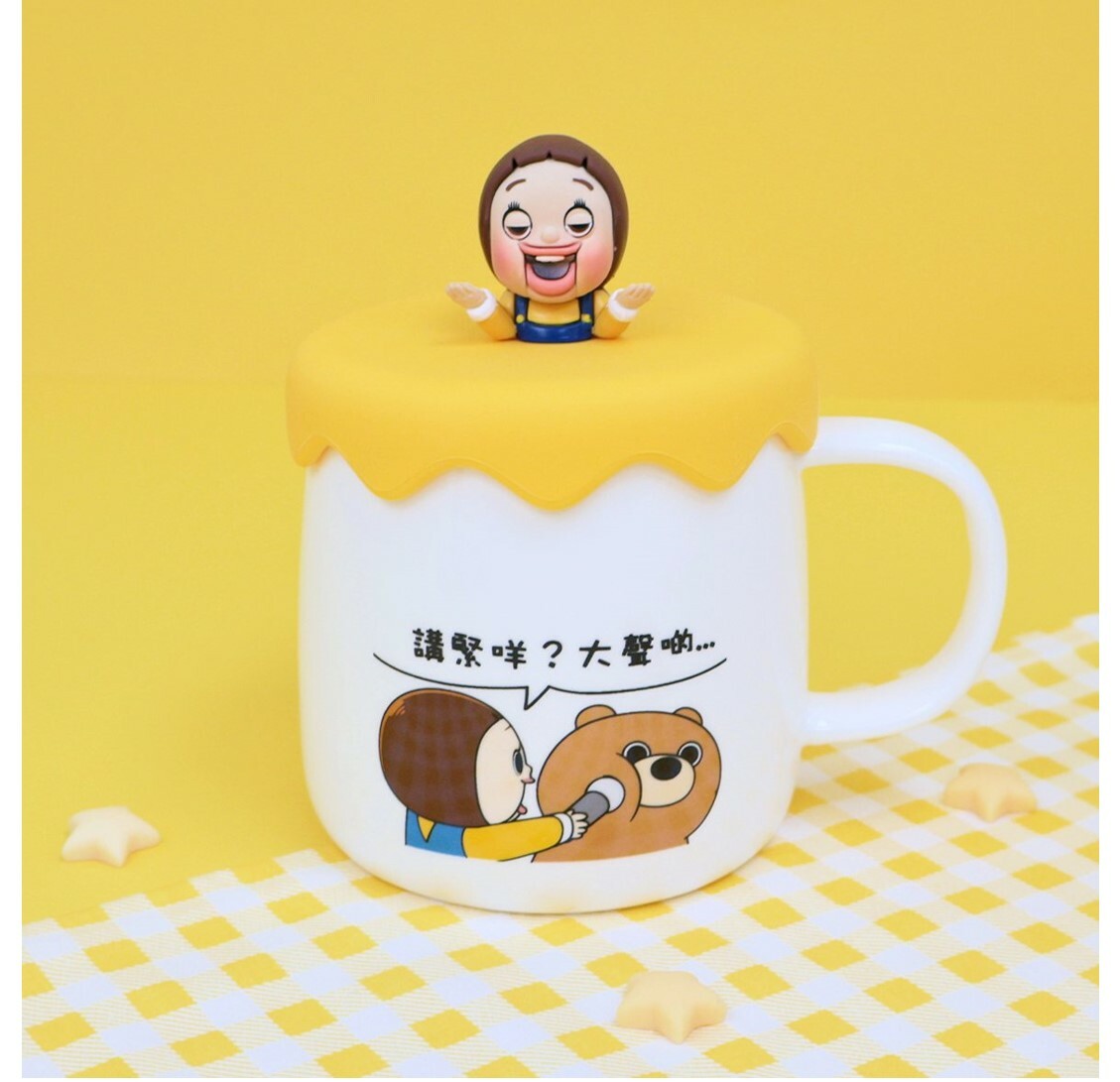 小燦 |燦子 陶瓷杯連3D硅膠蓋 380ml