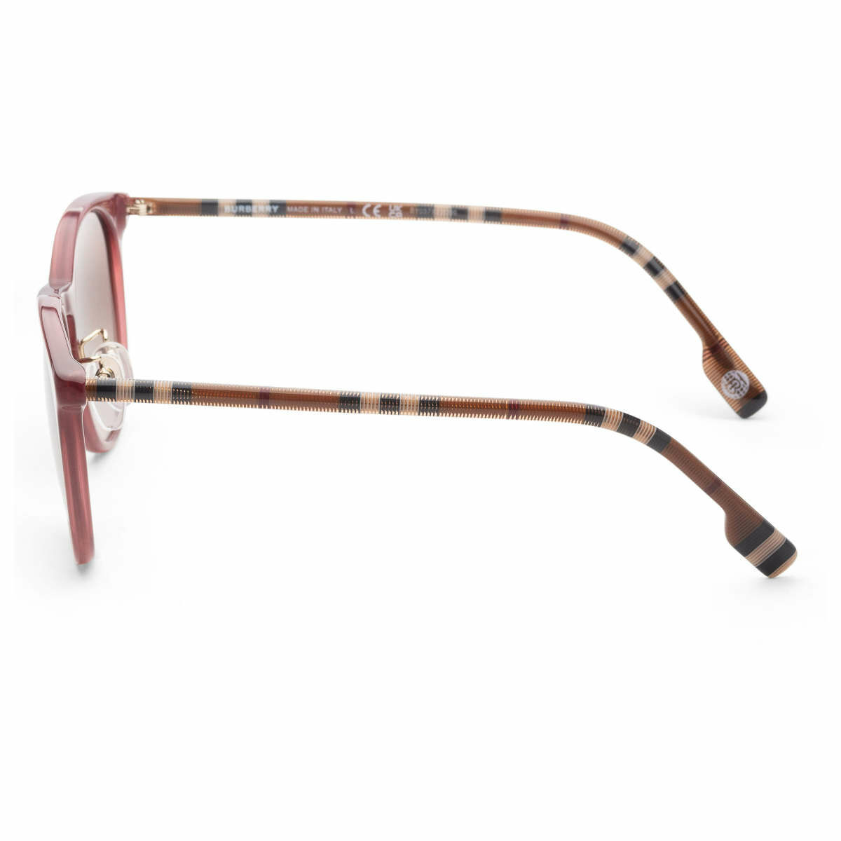 (預購)【Burberry】BE4380D-401813-51 女士 紅色 圓形 太陽眼鏡