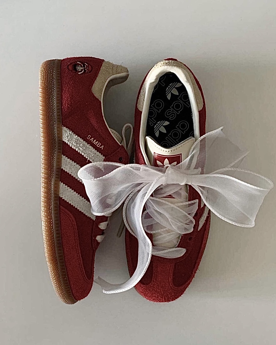 <🎉SPOT MV Jennie同款!!>Adidas Samba OG Talchum Pack 麂皮 刺繡 面具 復古紅