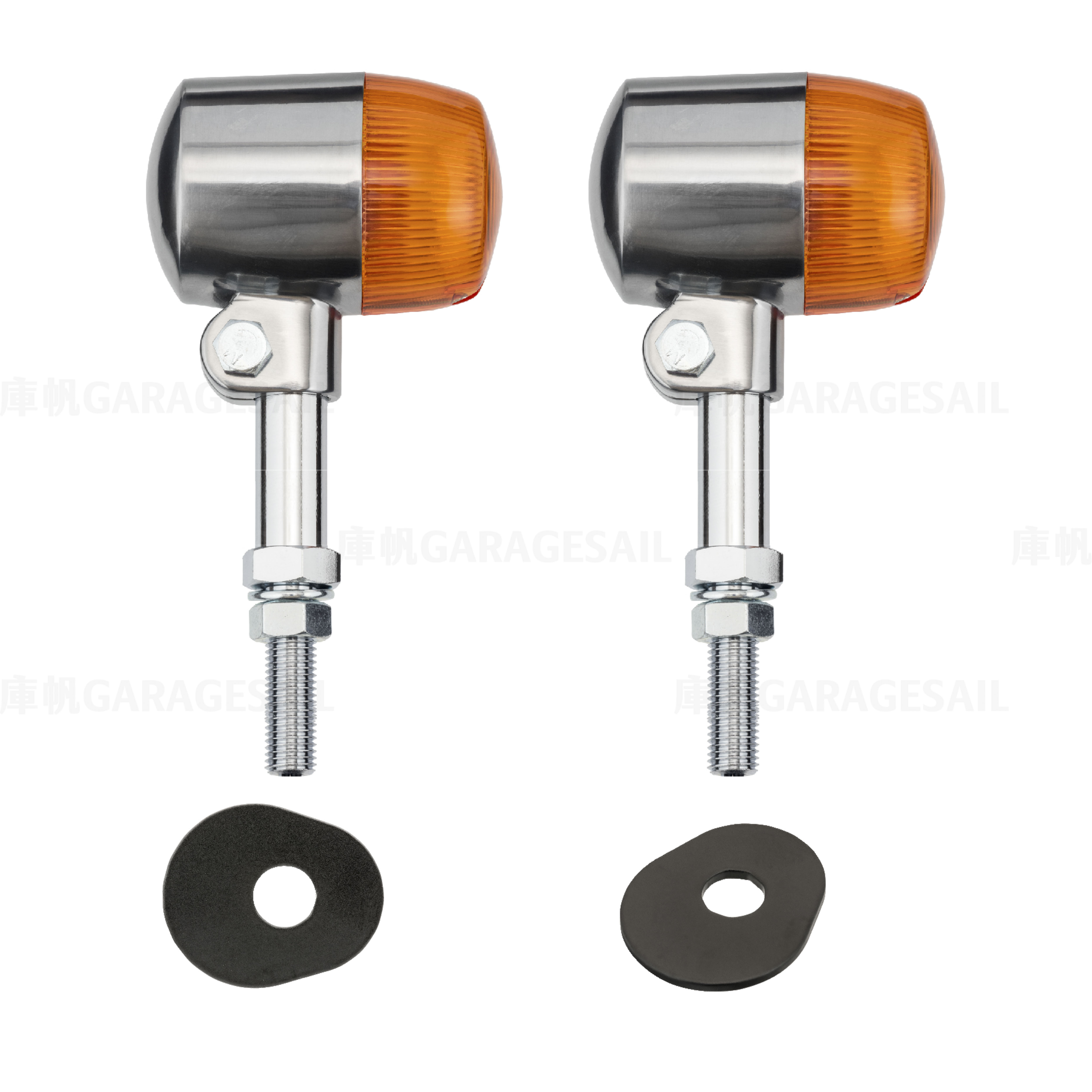 本田 CB350 原廠尾燈 專用 LED 後方向燈 大膠囊 - 銀